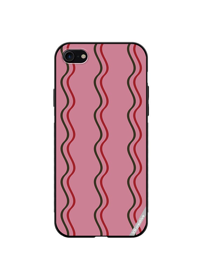 VR CREATIVE Protective Case Cover For Apple iPhone SE (2022) Strips Design Multicolour - Image 1