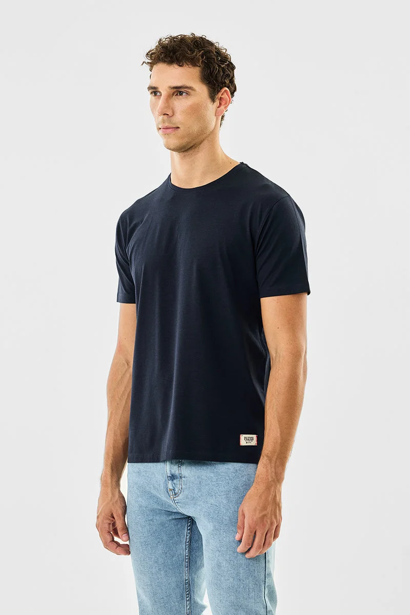 SNITCH Basic Side Slit Stretch T-Shirt