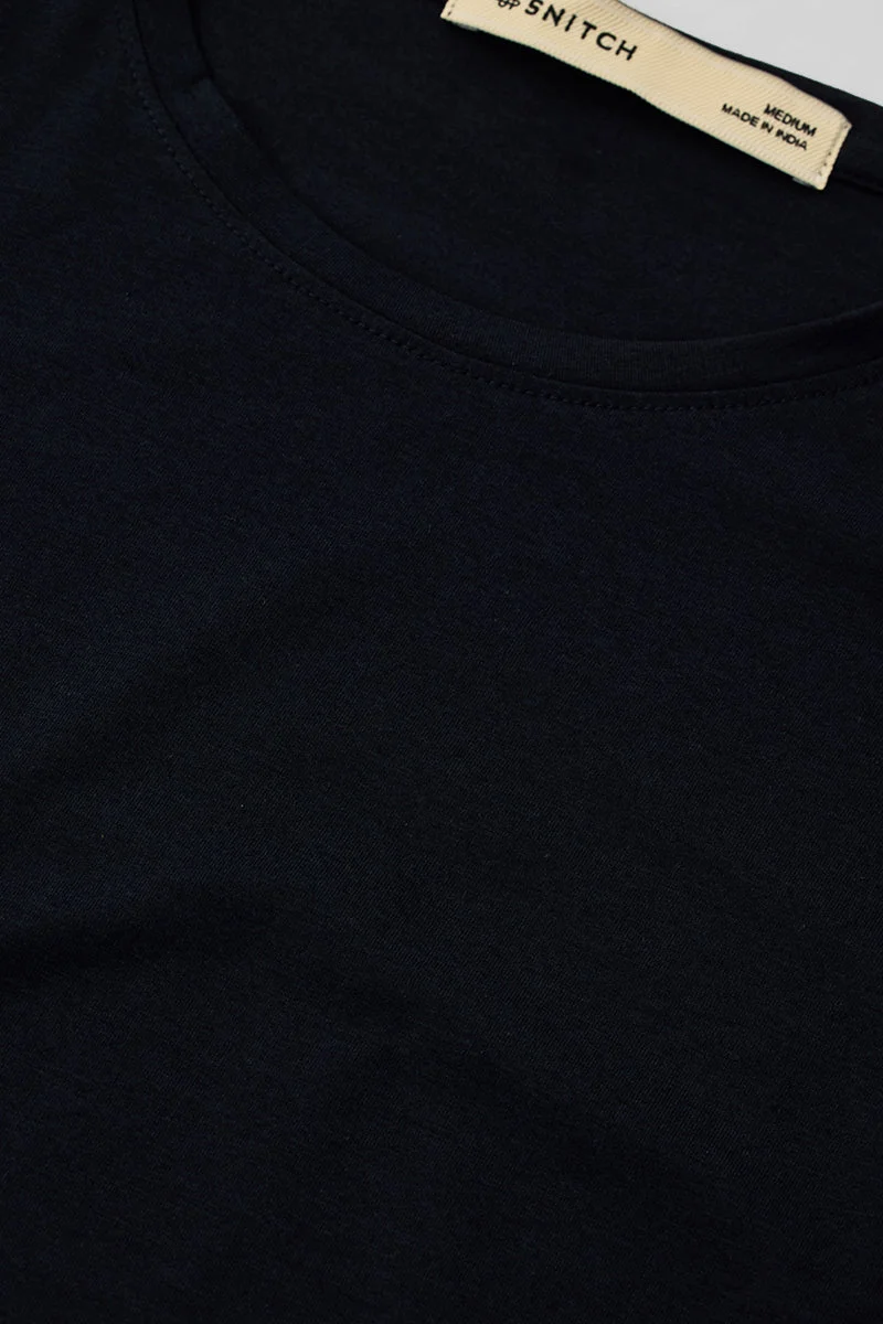 SNITCH Basic Side Slit Stretch T-Shirt