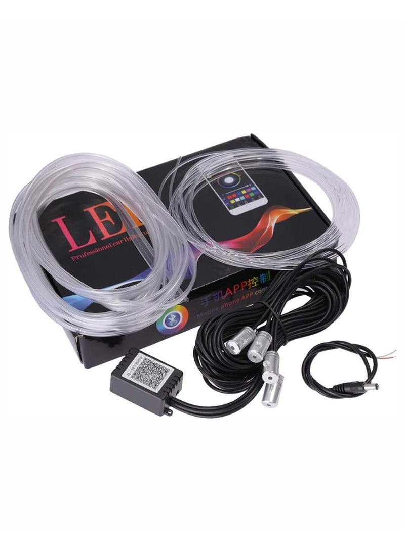 شريط إضاءة نيون داخلي رائع للسيارة متعدد الألوان بطول ٦ متر - تحكم نشط بالهاتف - Image 2
