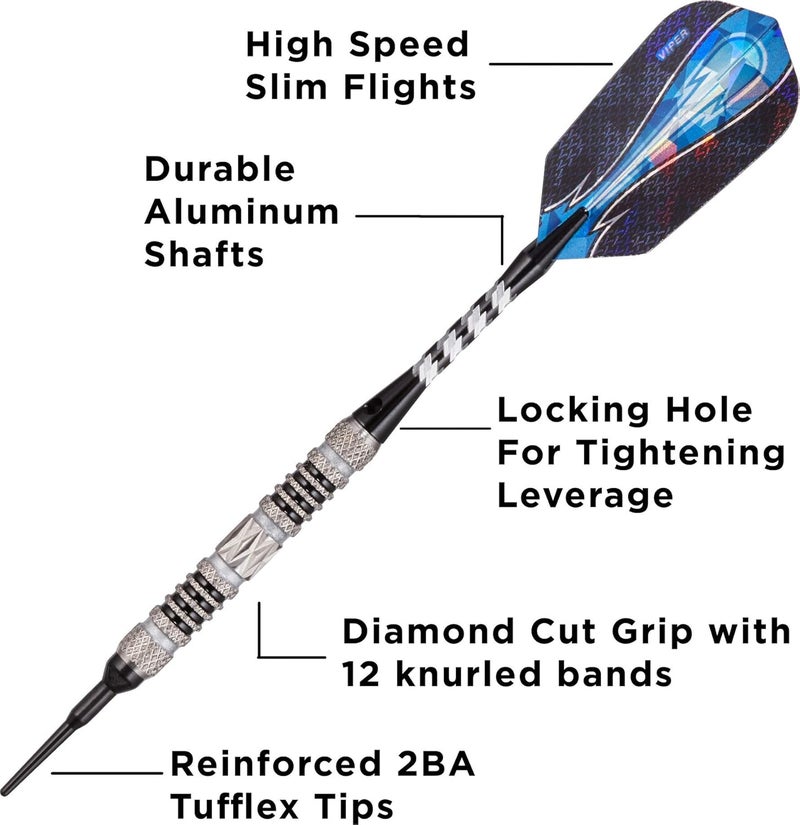 Viper Astro 80% Tungsten Soft Tip Dart Set with Case - Image 3