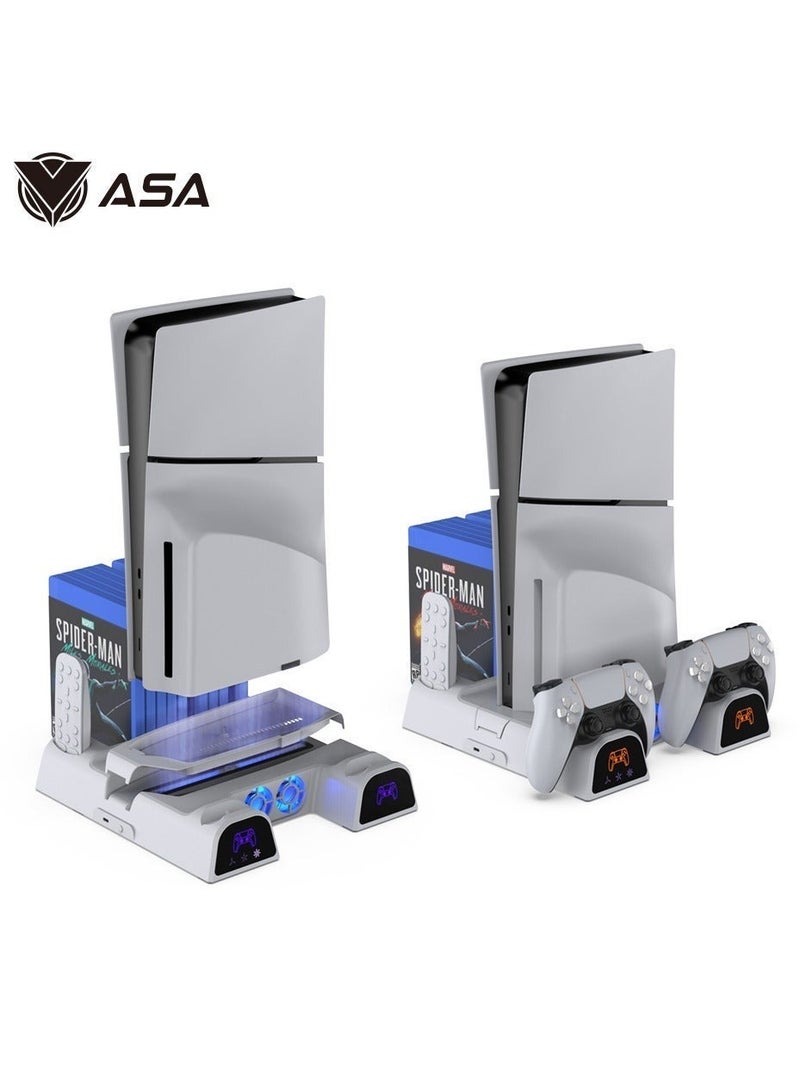 ASA Playstation 5 Cooling Stand Multifunctional Adjustable Fan Holder for Gaming Console Accessories Daily Use Home and Office - Image 2