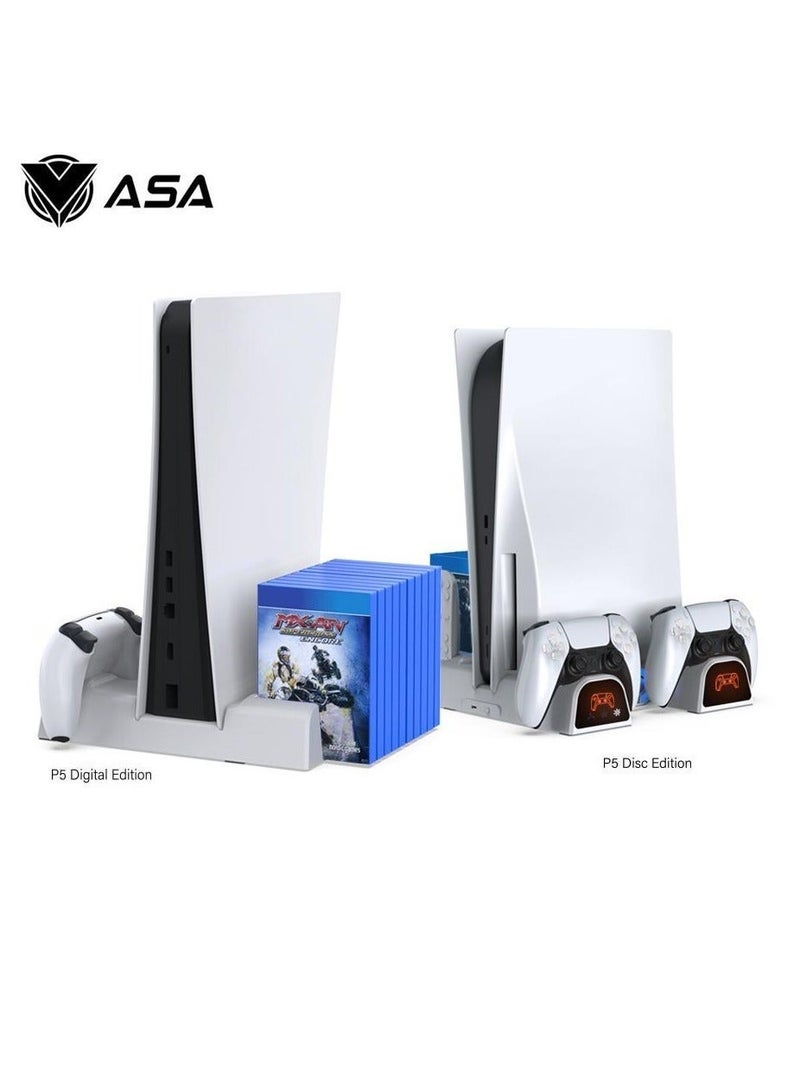 ASA Playstation 5 Cooling Stand Multifunctional Adjustable Fan Holder for Gaming Console Accessories Daily Use Home and Office - Image 4