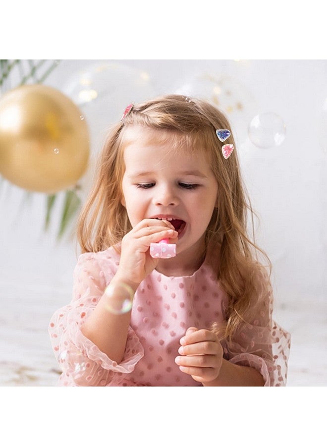 ACO-UINT 28 Pack Small Hair Clips For Girls Sparkly Hair Clips With Glitter Inside Cute Hair Barrettes Snap Hair Clips For Kids Toddler Women Girls Hair Accessories - Image 5