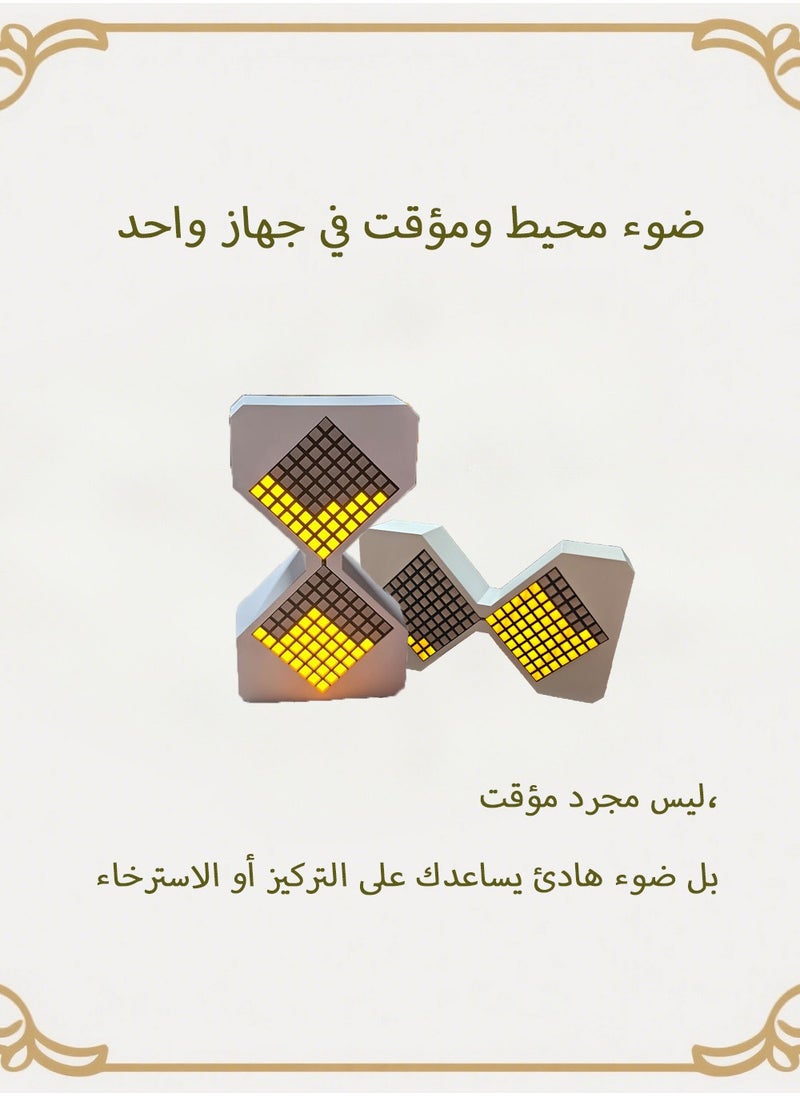 ماركة غير محددة مؤقت مطبخ LED | ساعة رملية إلكترونية للطبخ والخبز - مؤقت عد تنازلي قابل لإعادة الشحن لمدة 30 دقيقة  - Image 5