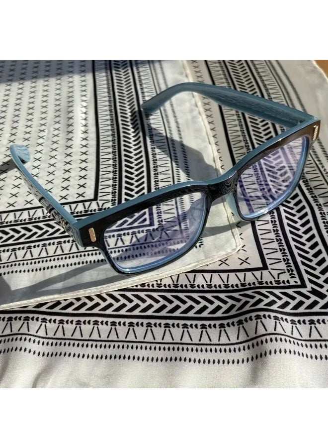 SCENT HOUSE Unisex Clear Lens PC Frame Glasses - Reduce Eye Strain from Digital Devices, Decorative, Suitable for Men and Women (Includes eyeglass case)
,blue lighe blocking glasses,eyeglasses - Image 5