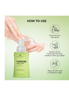 Botanic Hearth Botanic Hearth Advanced Care Hydrating Foaming Hand Soap with Castor Oil, Lemon Peel Extract & Peppermint | Gentle & Hydrating for Dry Hands | Liquid Handwash | 8.4 fl oz  - Image 3