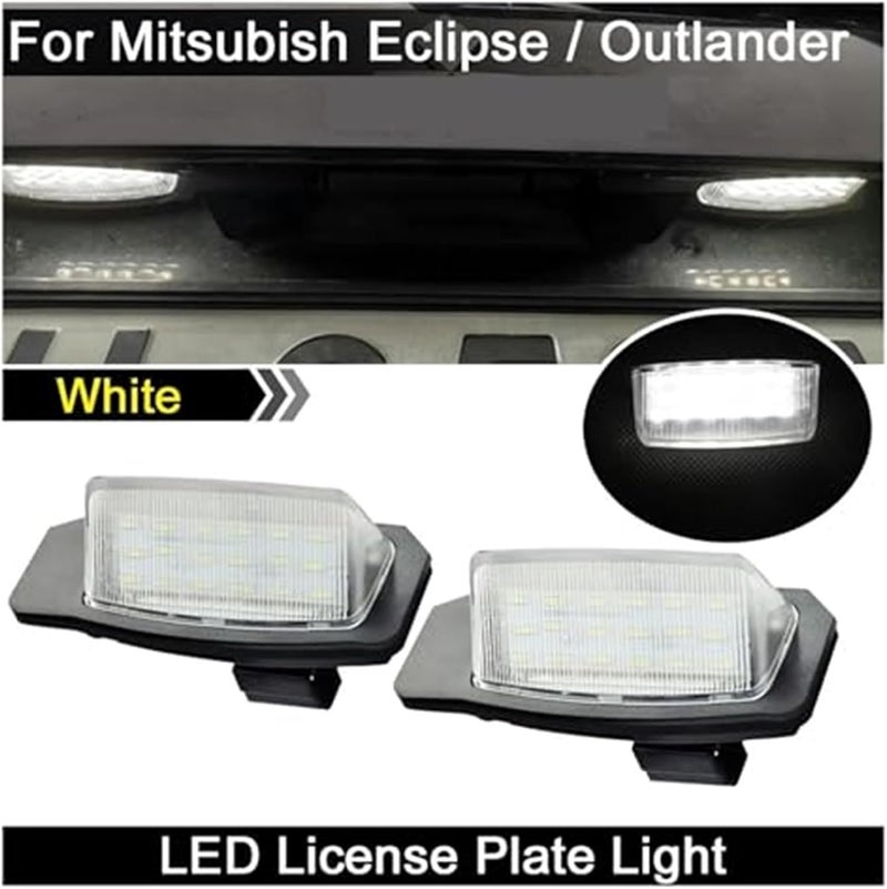 Yurefax 2Pcs White License Plate Light for Mitsubishi Vehicles - Image 3