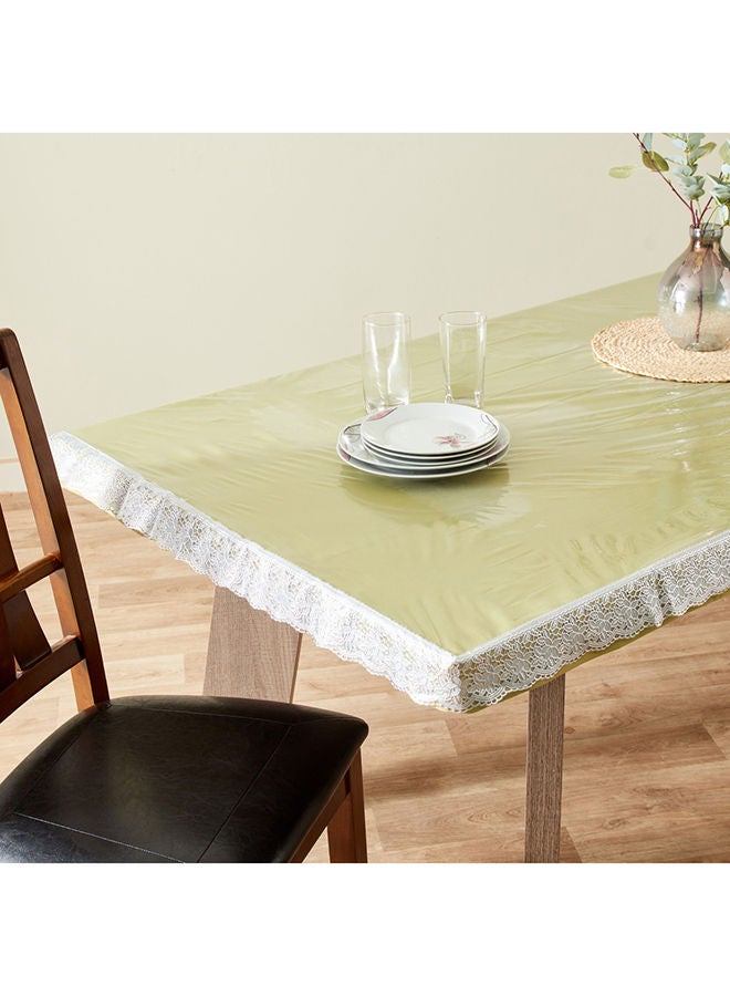 Home Box Crystallo Transparent Table Cover with Lace Border 178 x 274 cm - Image 4