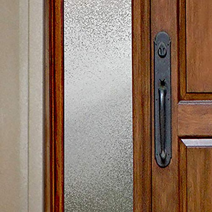 Gila Privacy Dcor Ice Chips Sidelights Entryway Residential Window Film DIY Static Cling No Glue No Adhesive 1ft x 6.5ft (12in x 78in) (6.5 sq ft) - Image 1