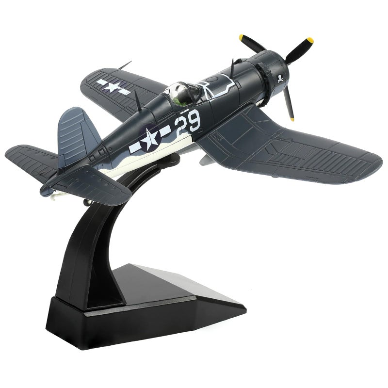 NUOTIE 1/72 F-4U Corsair USA Fighter Model World War II Vintage Warplane Metal Diecast Aircraft Military Display Airplane for Display Collection or Gift - Image 1