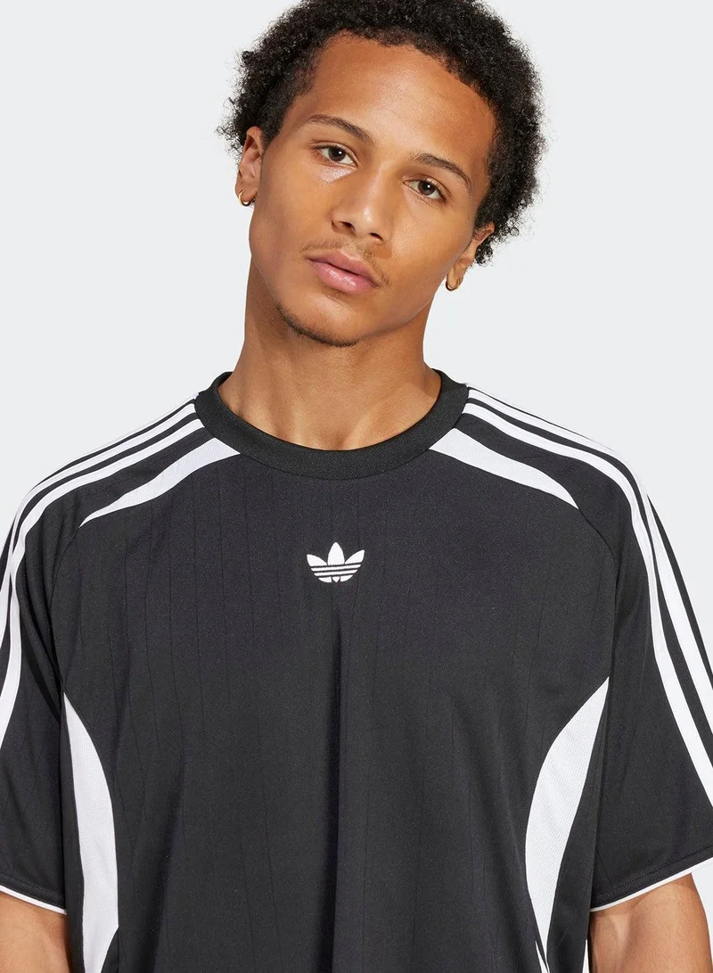 Adidas Originals Black / White Adicolor Teamgeist Tee for Men | Best Price UAE