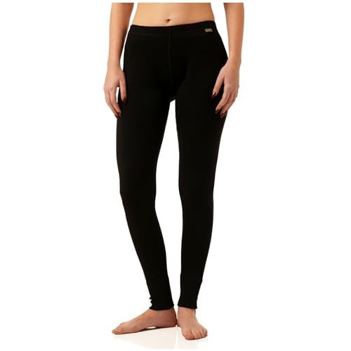 MERIWOOL Womens Base Layer 100% Merino Wool Heavyweight 400g Thermal Pants Leggings for Women Black - Image 1