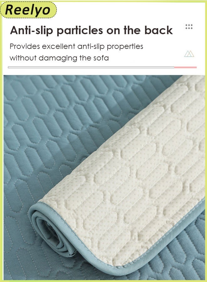 Reelyo Sofa Slipcover Sofa Cover 1/2/3/4 Seater Wrinkle-free Full Coverage Couch Slipcover Exquisitely Detailed Slip Flexible Resistant Jacquard Sofa Protector Non-Slip Washable Decorative Soft Warm Sectional Couch Cover yarn Sofa Cover for Sectional Sofa, Dogs, Cats, Kids, Pets Furniture Protector Cloth Multi -Sized Wear Resistance, Dirty, Washing, Can Be Removed，BROWN - Image 5