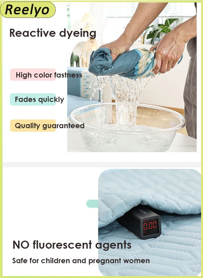 Reelyo Sofa Slipcover Sofa Cover 1/2/3/4 Seater Wrinkle-free Full Coverage Couch Slipcover Exquisitely Detailed Slip Flexible Resistant Jacquard Sofa Protector Non-Slip Washable Decorative Soft Warm Sectional Couch Cover yarn Sofa Cover for Sectional Sofa, Dogs, Cats, Kids, Pets Furniture Protector Cloth Multi -Sized Wear Resistance, Dirty, Washing, Can Be Removed，BROWN - Image 3