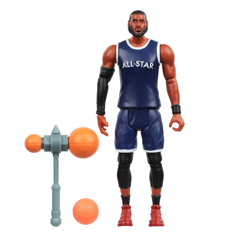 Oonies Space Jam: A New Legacy - Baller Action Figure - 5" Lebron James with Acme B-Ball Blocker - Image 1