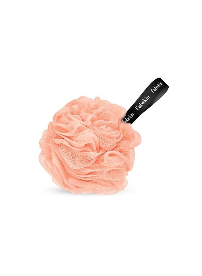 Fabskin Luxury Bath Loofah Duo Pack Loofah Sponge And Loofah Brush With Plastic Handle ; Loofah For Bathing For Women & Men ; Bath Brush Body Back Scrubber For Bathing (Peach And White) - Image 5