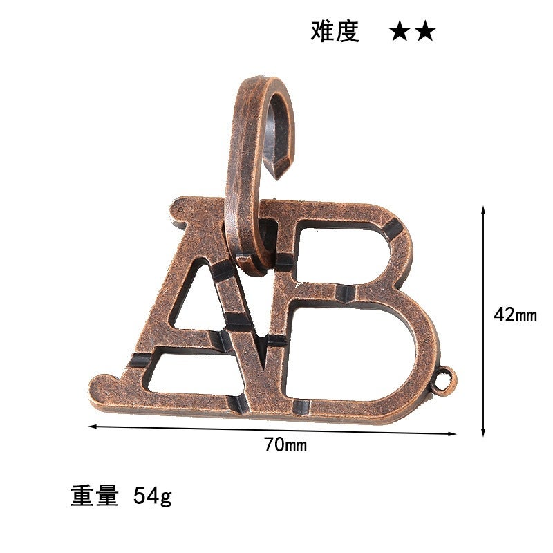 Puzzle Zinc Alloy Unlock Kong Ming Lock Magic Alloy Educational Toys Nine-Chain Intelligence Unlock Buckle Full Set - Image 1