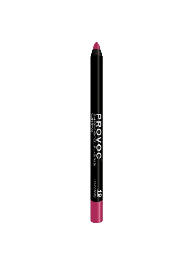 PROVOC SEMI-PERMANENT Gel Lip Liner Filler WP 19 Feeling Sassy - Image 2