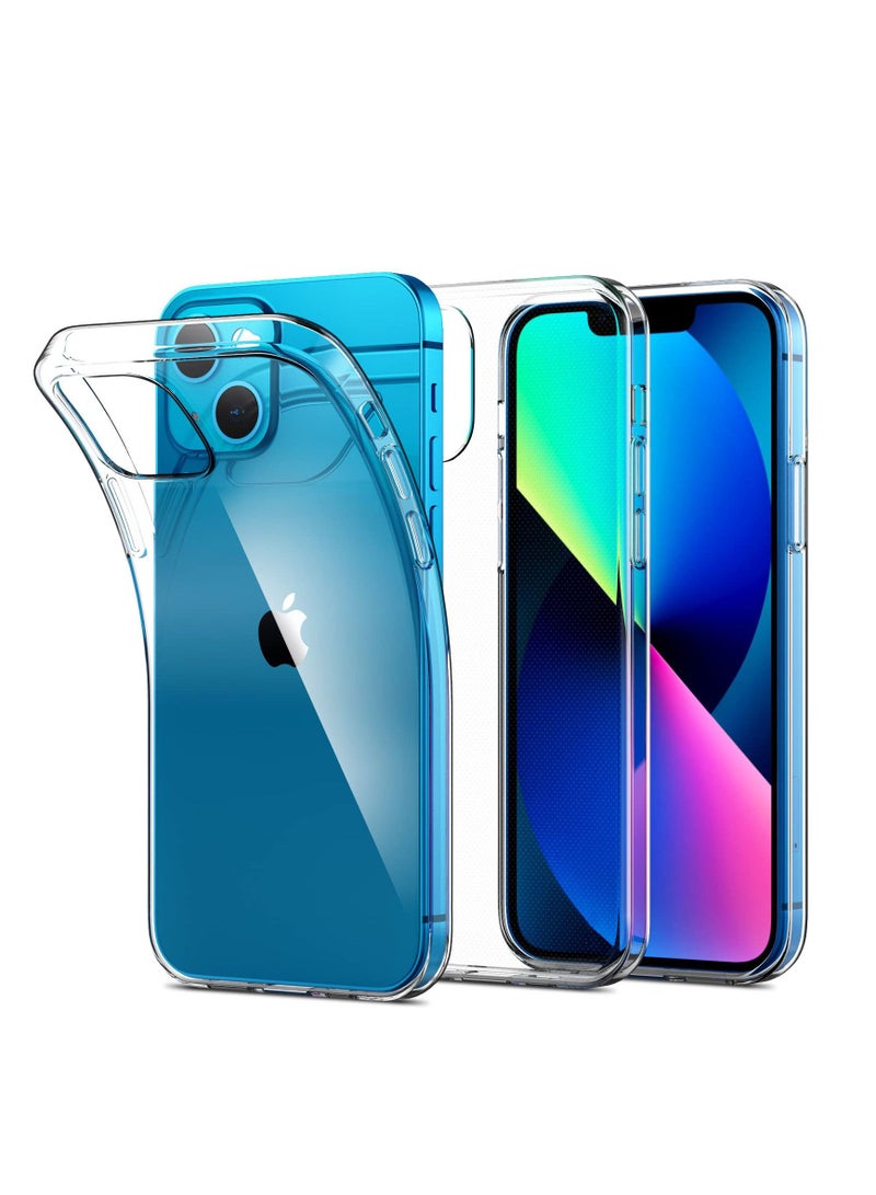 iPhone 14 Case Ultra [Slim Thin] Scratch Resistant TPU Rubber Soft Silicone Protective Crystal Clear Case Cover for iPhone 14 (Clear) - Image 1