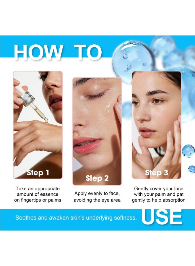 Sky Blue PDRN Peptide Serum –Salmon DNA Anti‑Aging Face Serum with Hyaluronic Acid, Hexapeptide-8, Firming & Smoothing for Fine Lines, Wrinkles & Dehydrated Skin, 30ml - Image 4