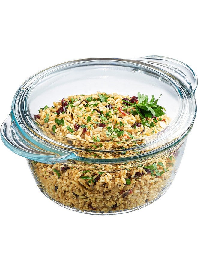 Simax Casserole Dish with Lid, Glass Casserole Dish, Holds 96 Oz (3 Quarts), Oven to Table Serving Dish, Microwave, Dishwasher, and Oven Safe Cookware - Image 1