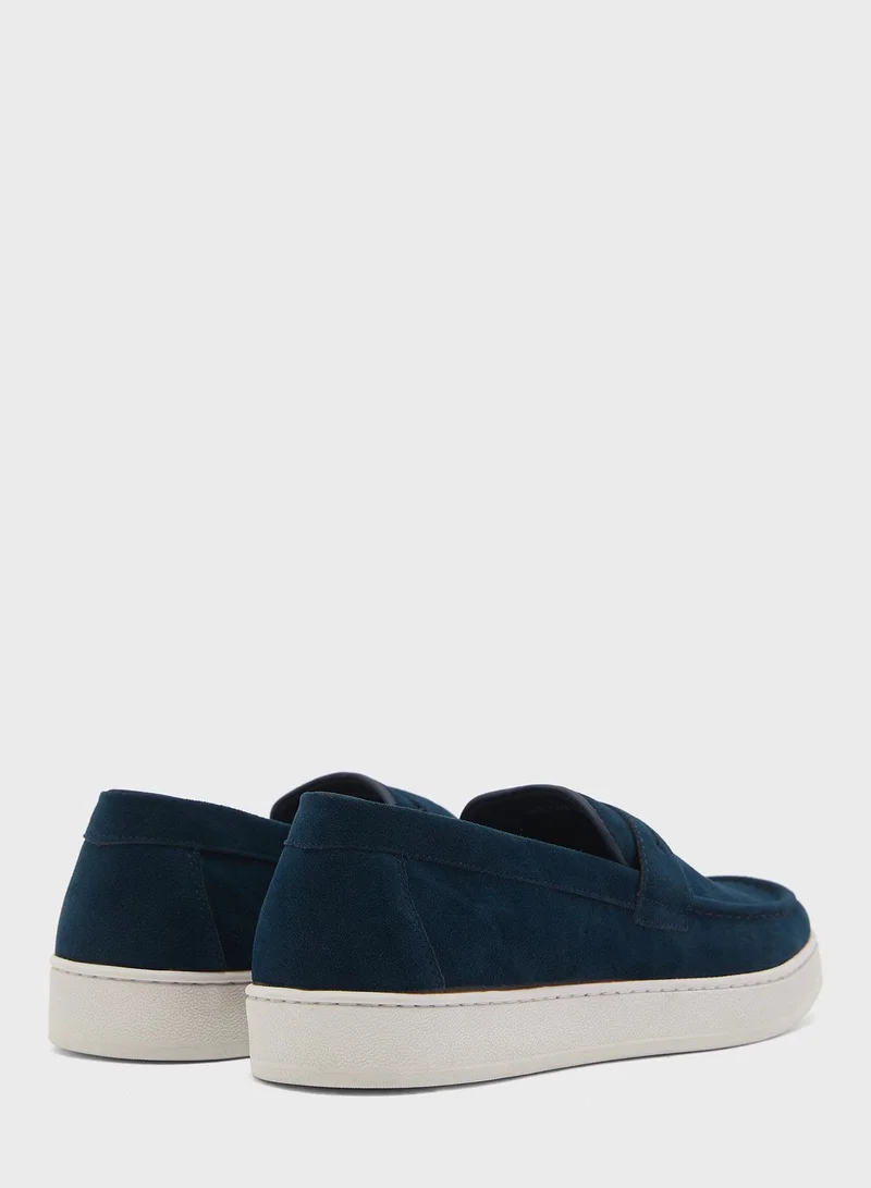 Robert Wood Faux Suede Casual Slip Ons
