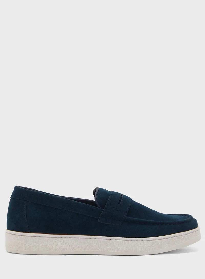 Robert Wood Faux Suede Casual Slip Ons