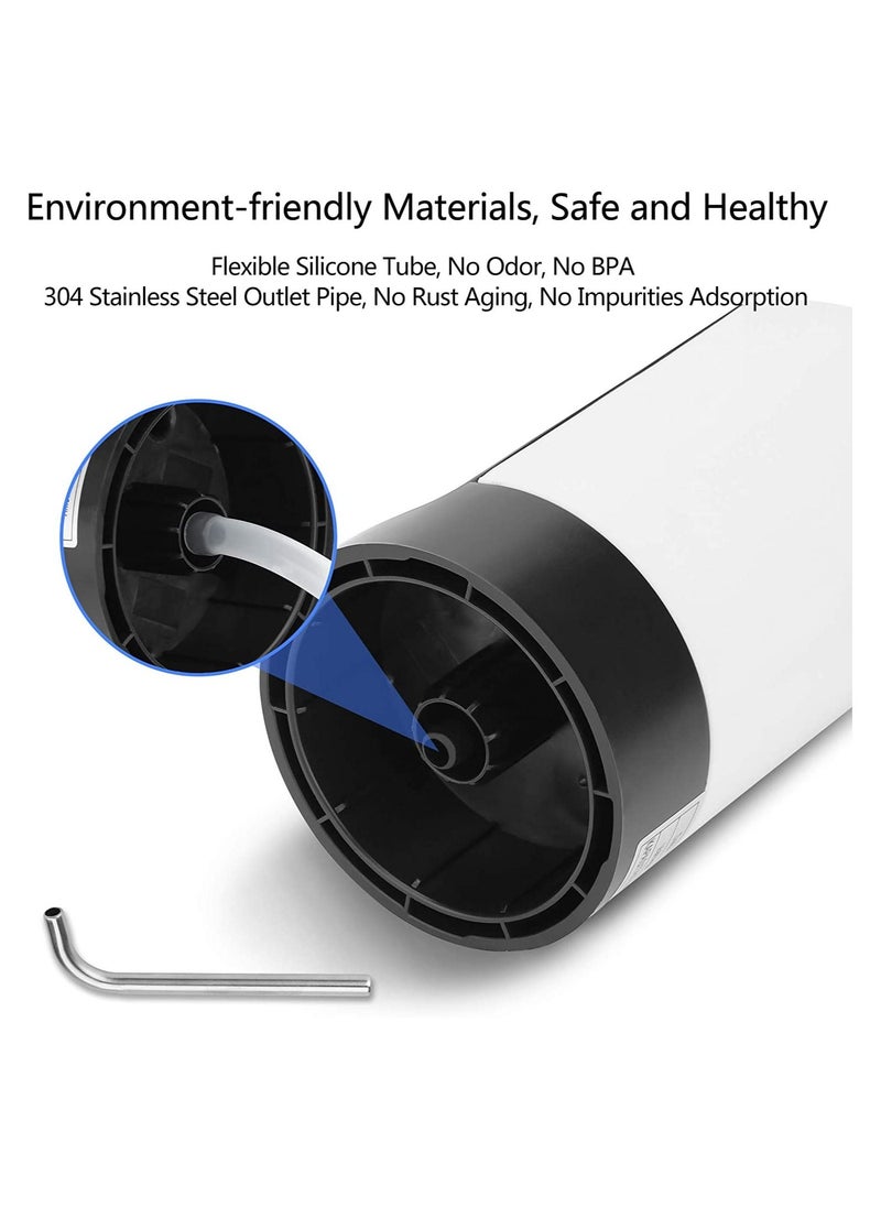 Gonice - Water Bottle Pump 5 Gallon Water Bottle Dispenser USB Charging Automatic Drinking Water Pump Portable Electric Water Dispenser Water Bottle Switch (White) - Image 1