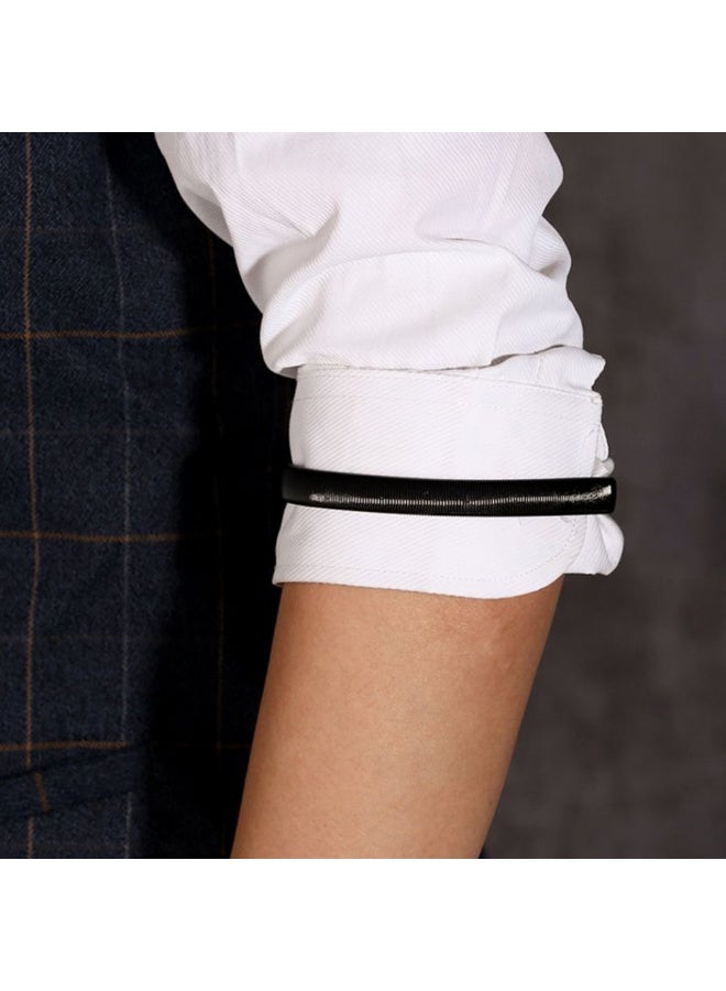 Anti-Slip Shirt Sleeve Metal Armbands Stretch Elastic Armbands Bracelet Sleeve Holders 1 Pair - Image 4