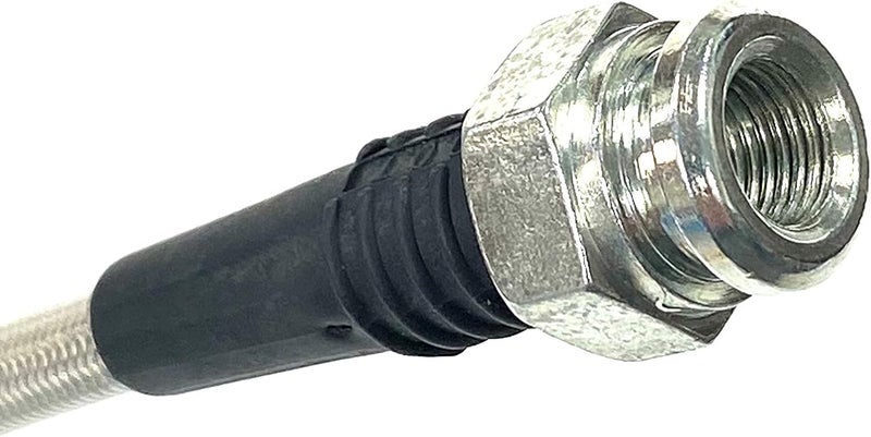 The Stop Shop Universal Braided Stainless Brake Hose - 16 Inches Long with 7/16 Inch Banjo Hole - Image 3