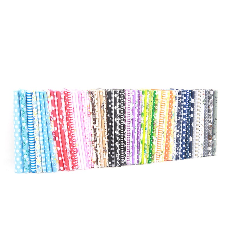 7Pcs/Set DIY Assorted Pattern Floral Printed Patchwork Cotton Fabric Cloth Sewing Quilting Cloth 250x250mm - Image 4