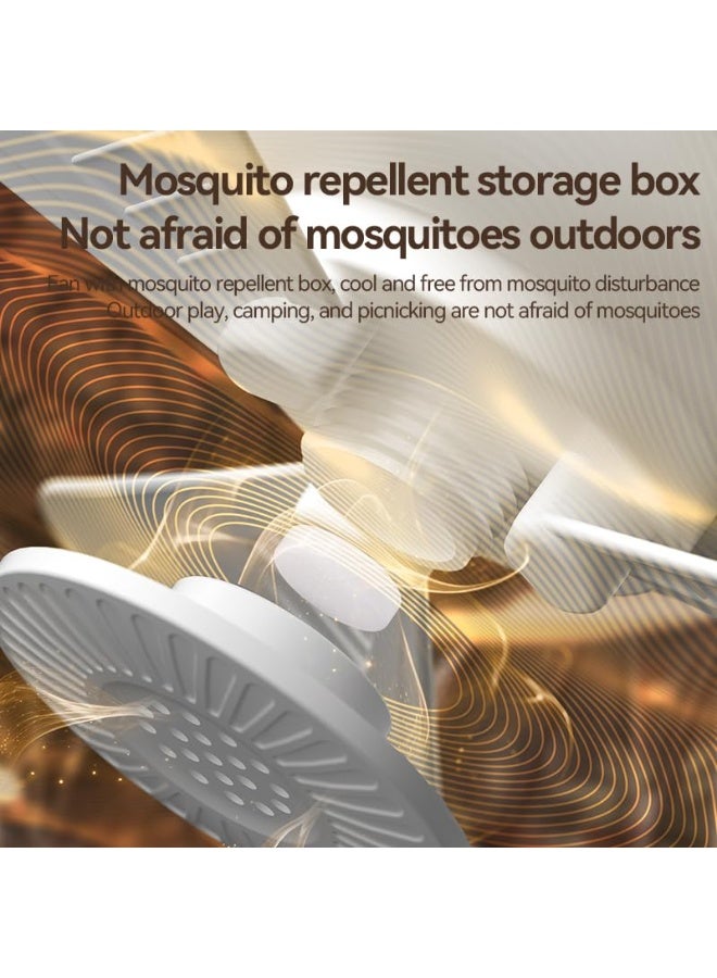 بيت الأناقة مروحة سقف بـ 4 سرعات مع جهاز تحكم عن بُعد، 4 إعدادات توقيت وإضاءة ليلية بـ 3 مستويات – استخدام مزدوج (تعليق أو وضع على الطاولة)، مروحة هادئة متأرجحة لغرف النوم والمعيشة والمكاتب (أبيض) - Image 5