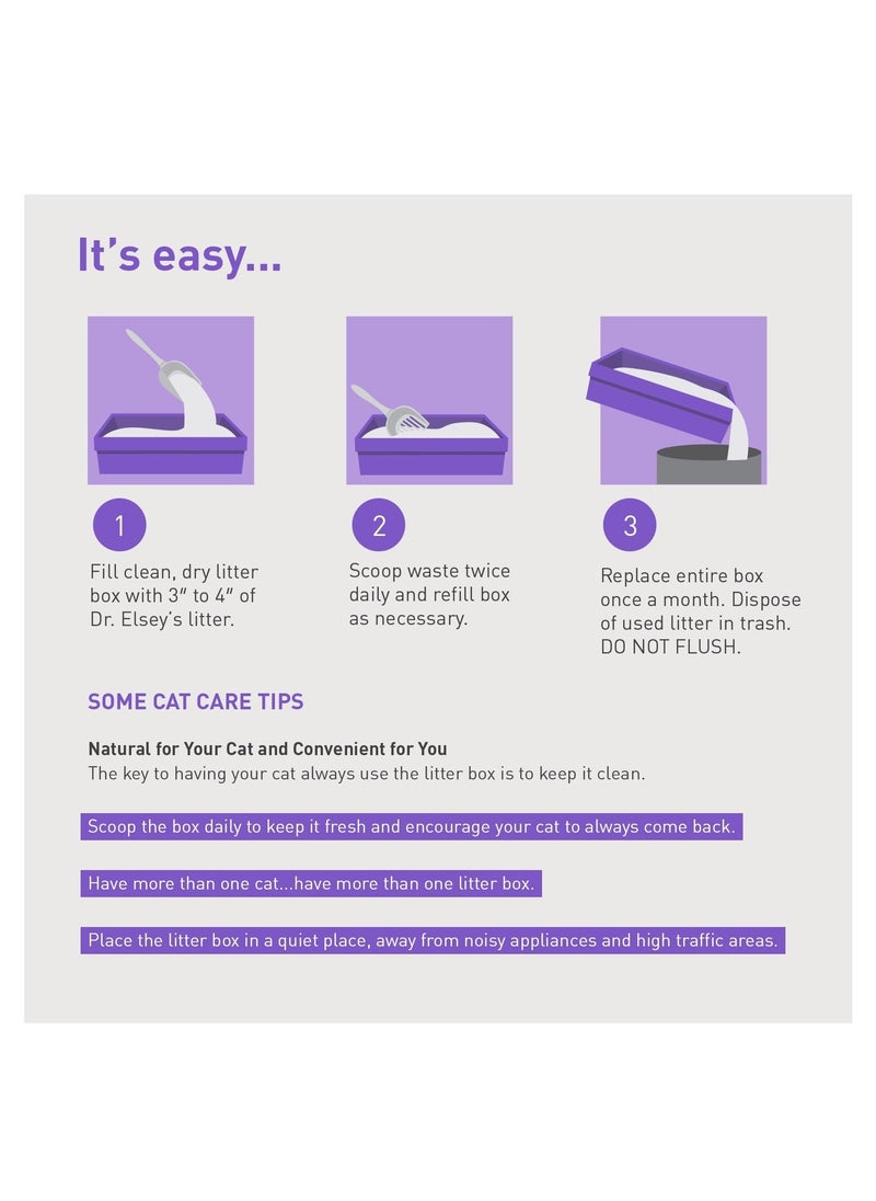 Dr. Elsey's - Clean Tracks Unscented Hard Clumping Cat Litter 9.08kg - Image 1