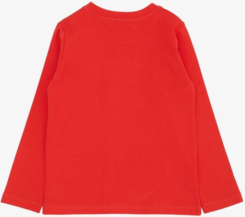Breeze Boy's Long Sleeve T-Shirt Basic 4-8 Years, Pomegranate