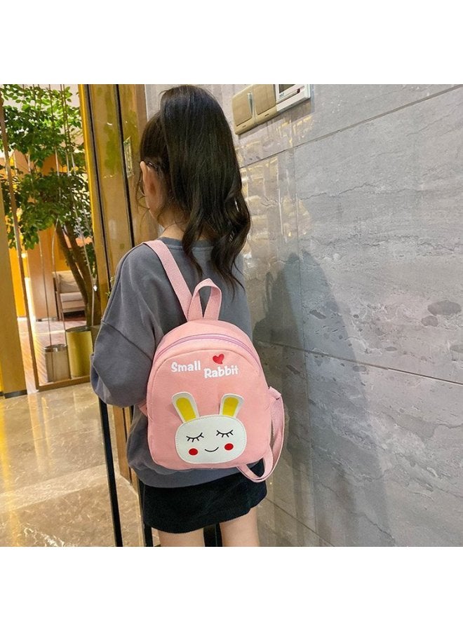 2021 Children's Backpack Cartoon Small Schoolbag Boys And Girls Baby Cute Early Education Kindergarten 1-3 Years Old Backpack-Color:Pink  - Image 4