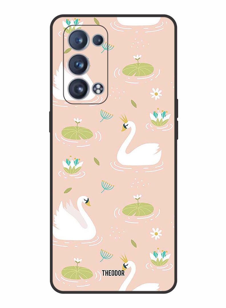 Theodor Protective Case Cover For OPPO RENO 6 PRO PLUS 5G  Swans - Image 1