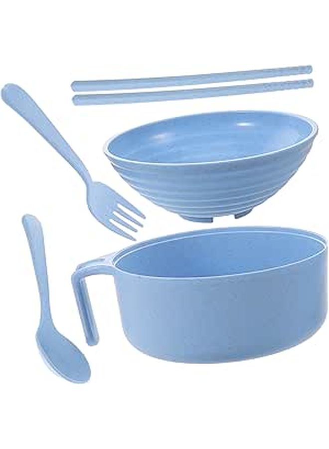 Microwave Safe Ramen Noodle Bowl Set With Chopsticks For Soup And Sushi - Image 1