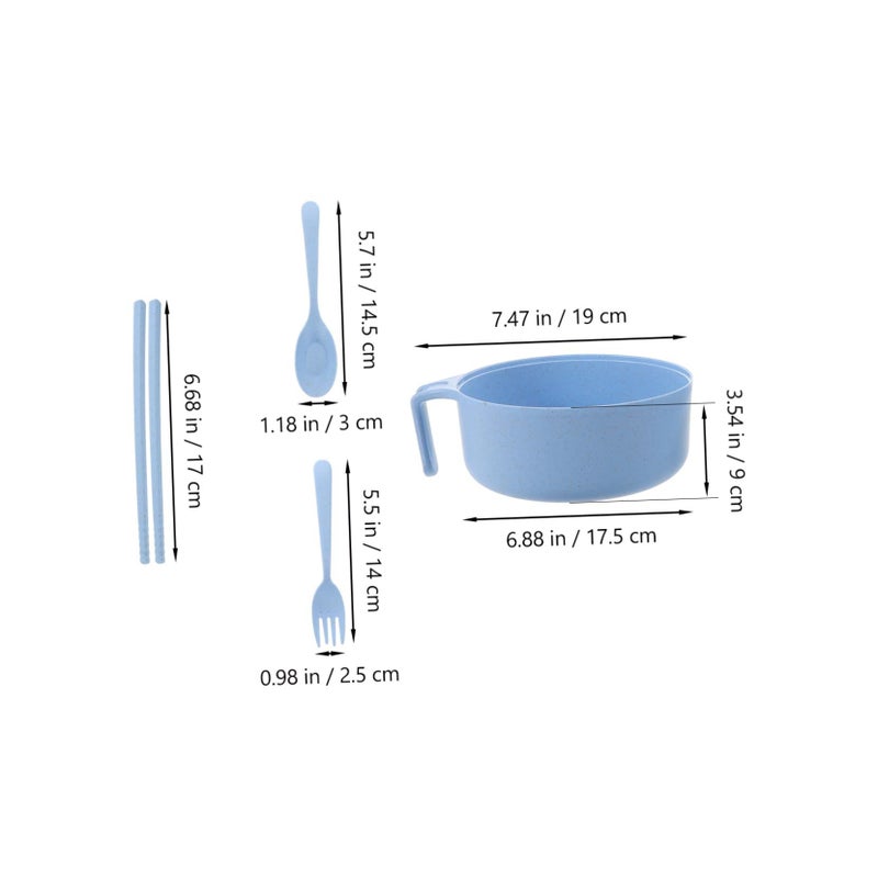 Microwave Safe Ramen Noodle Bowl Set With Chopsticks For Soup And Sushi - Image 3