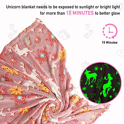 TEHALK Glow in the Dark Blanket Dinosaur Blanket for Boys Girls Toddler Blankets for Boys Cute Soft Throw Blankets for Kids Personalized Baby Blankets for Boys Unique Dinosaur Gifts 40"x60" - Image 3