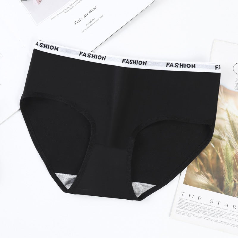 Girls Seamless Cotton Briefs Autumn Winter Simple Japanese Style Melon Red - Image 5