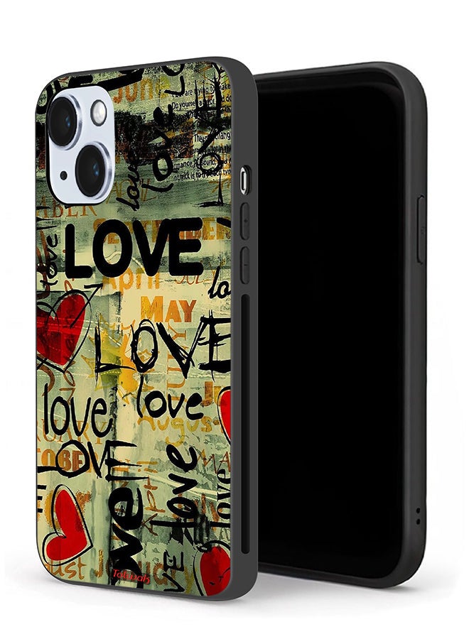 Tolwak Apple iPhone 14 Protective Case Love Tags - Image 1