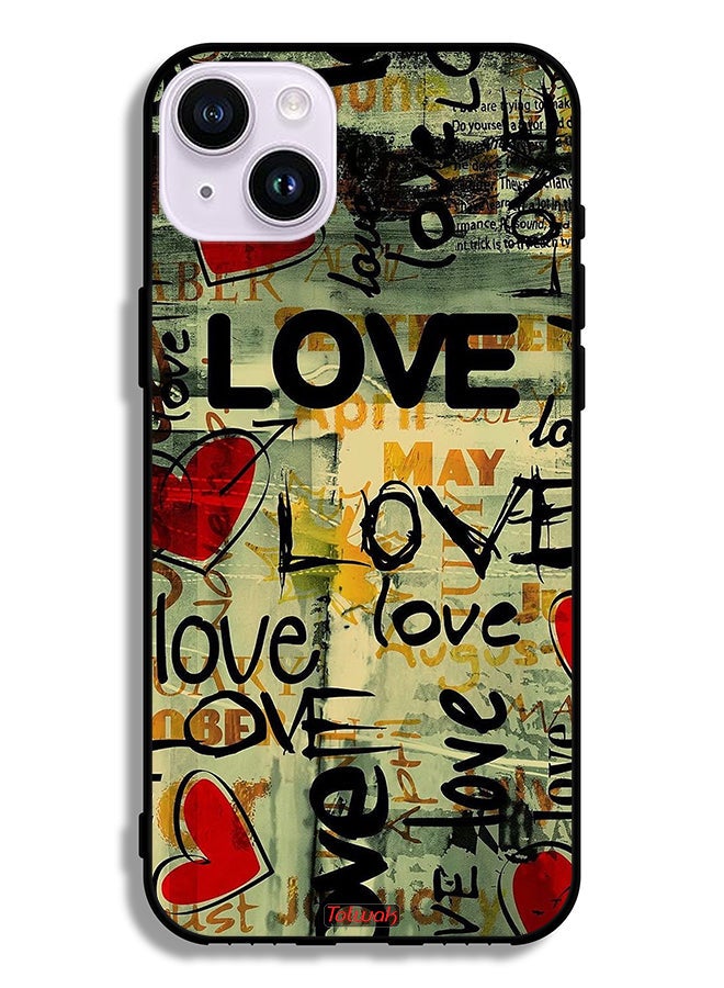 Tolwak Apple iPhone 14 Protective Case Love Tags - Image 2