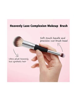 KASTWAVE 2Pcs Makeup Brushes Dual-ended Foundation Brush Concealer Perfect Any Look Premium Luxe Hair Rounded Taperd Flawless Ideal for Liquid Cream Powder Blending Buffing  - Image 4