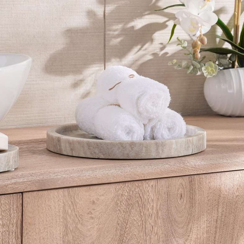 Pan Home Neo Marble Towel Tray - Beige