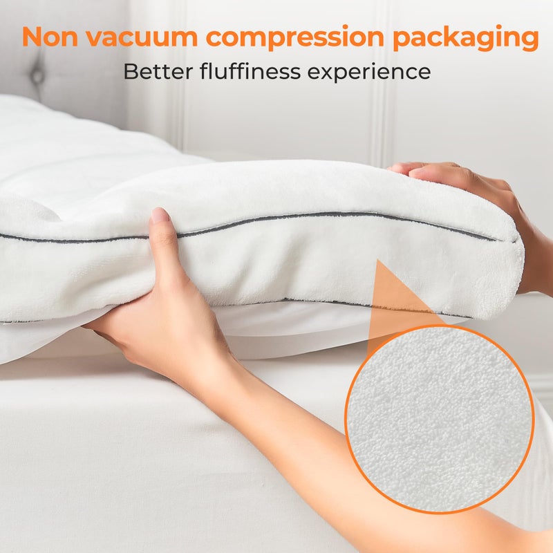 SurChic Ultra Soft Coral Fleece Queen Size Mattress Topper, No Compression Plush Thick Pillow Top Mattress Pad with Deep Pocket, Winter Warm Cozy Bed Topper Cover for Back Pain Relief - Image 4