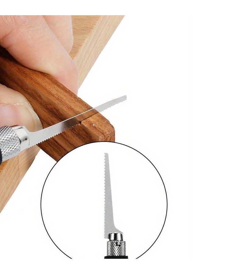 Mini Hand Saw Model Tool Set Multi Functional Metal Craft Saw Kit 1 Set With Storage Box And Replaceable Saw Blades For Ages 14 And Up - Image 4