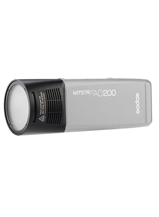 Godox Godox H200R 200 واط رأس فلاش حلزوني مع أنبوب فلاش حلزوني منفذ ملحقات مغناطيسي لـ Godox EC200 AD200 جيب فلاش Speedlite  - Image 2