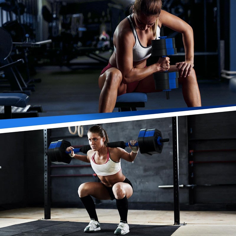 DEXO Versatile 6-in-1 Adjustable Dumbbells Set 30kg – Multi-Functional Home & Gym Workout with Non-Rolling Octagonal Design, Transform into Barbell, Kettlebell & Push-Up Bench - Image 5