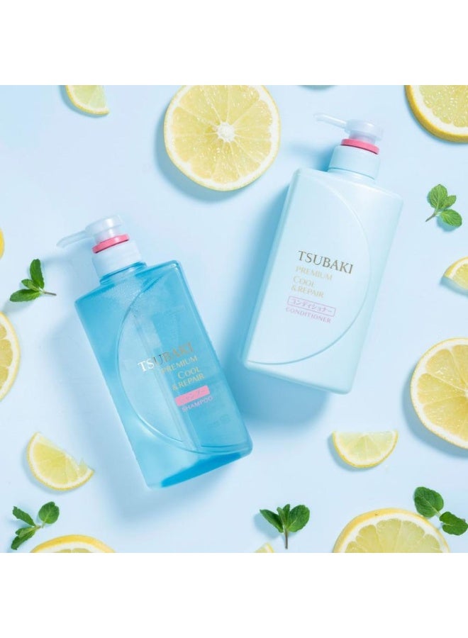 تسوكابي شامبو منعش قسط Tsubaki 490ml & كونديتون 490ml مجموعة ( طبعة محدودة ) ، 2 حزمة - Image 1